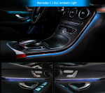 Подсветка салона Ambient LIght 3D увеличение с 3 до 64 для Mercedes W205 GLC 2014-2018